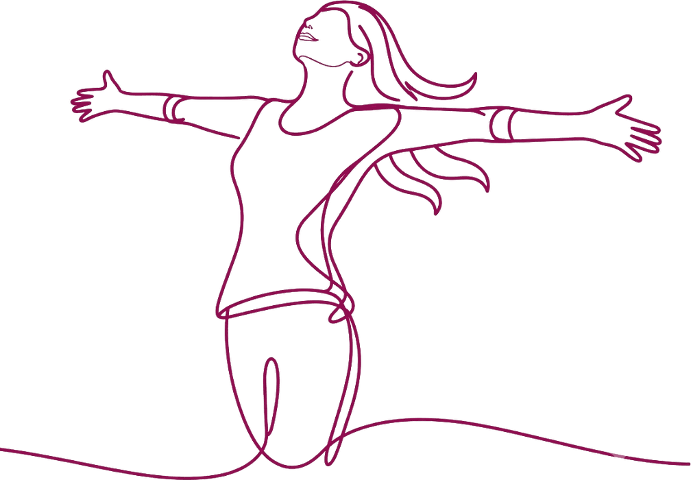 Ilustración de mujer, línea Andalan