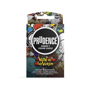 Prudence Chicle x5 (Edición Vete a la Versh) — preservativo de látex