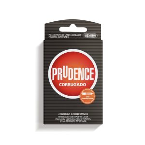 Prudence Corrugado x3 — preservativo de látex