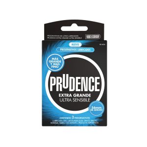 Prudence Extra Grande Ultra Sensible x3 — preservativo de látex